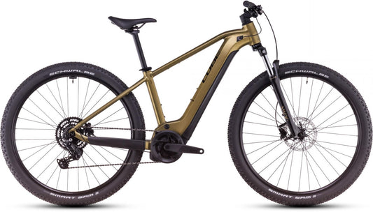 CUBE REACTION HYBRID PERFORMANCE 500 eMTB BIKE 2025 GOLDENLIME' N 'BLACK