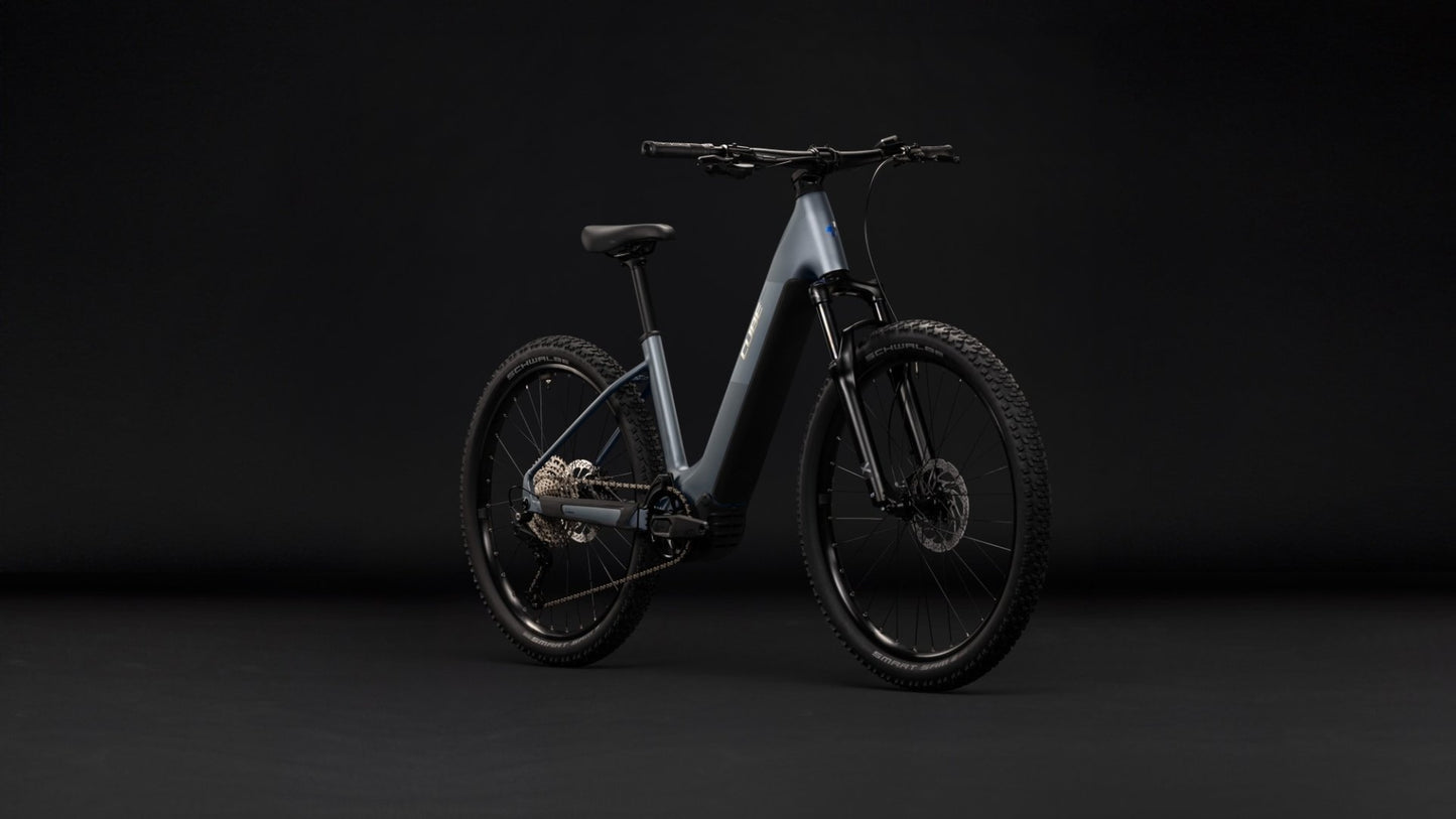 CUBE REACTION HYBRID PERFORMANCE 720 HARDTAIL eMTB BIKE 2027 ASHGREY 'N' PRISM  (EASY ENTRY)