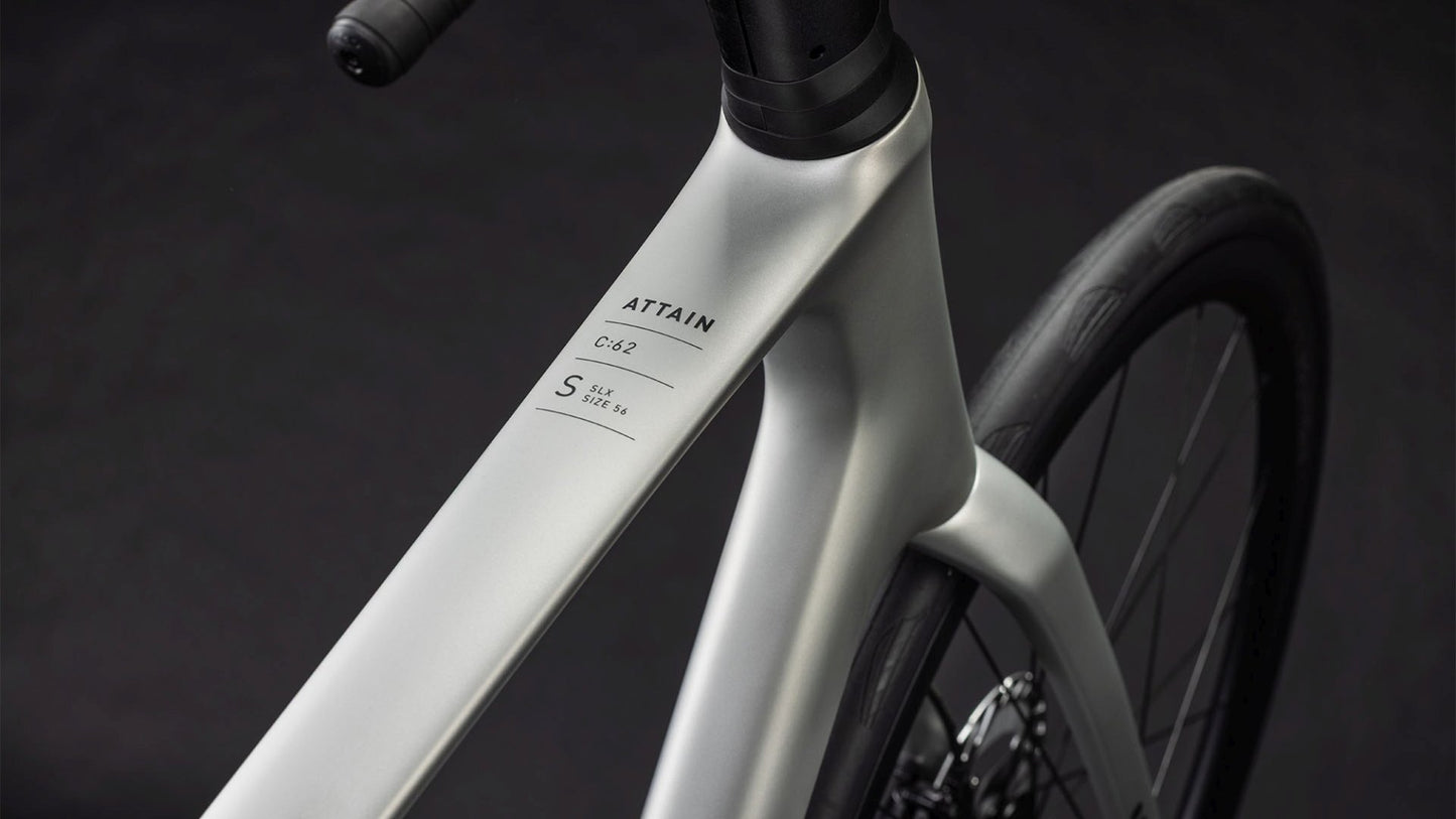 CUBE ATTAIN C:62 SLX ROAD BIKE 2026 SLEEKGREY' N 'PRISM