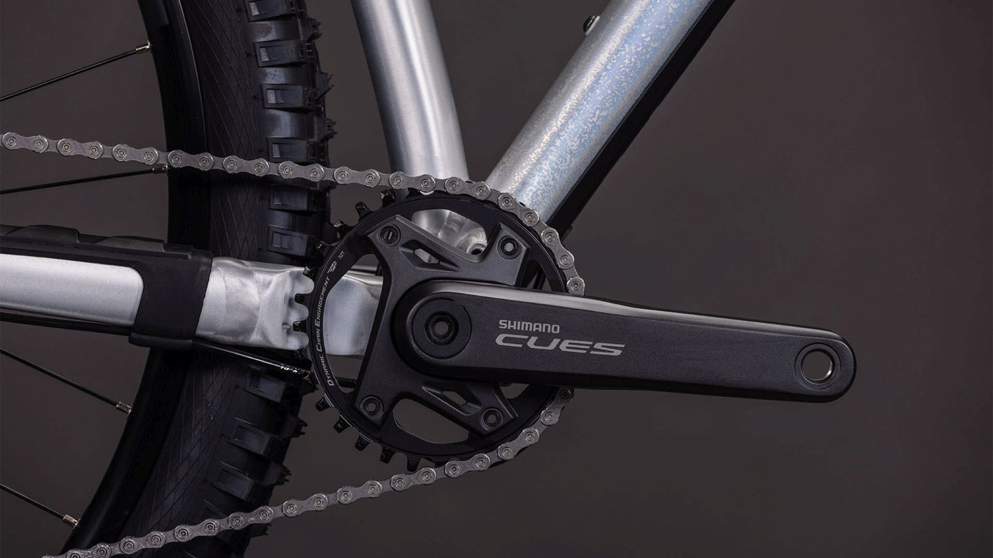 CUBE REACTION TM ONE HARDTAIL MTB BIKE 2026 RAWMETAL' N 'BLUE