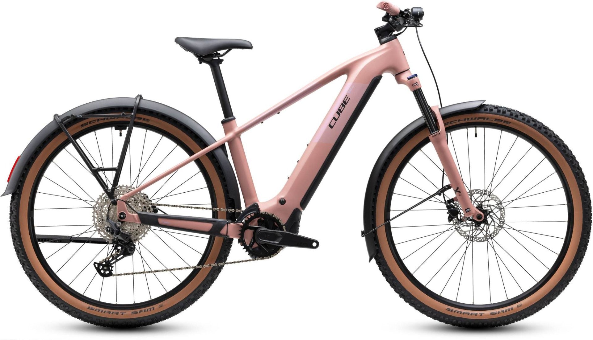 CUBE REACTION HYBRID PERFORMANCE 720 FE HARDTAIL eMTB BIKE 2027 RUBY 'N' BLACK