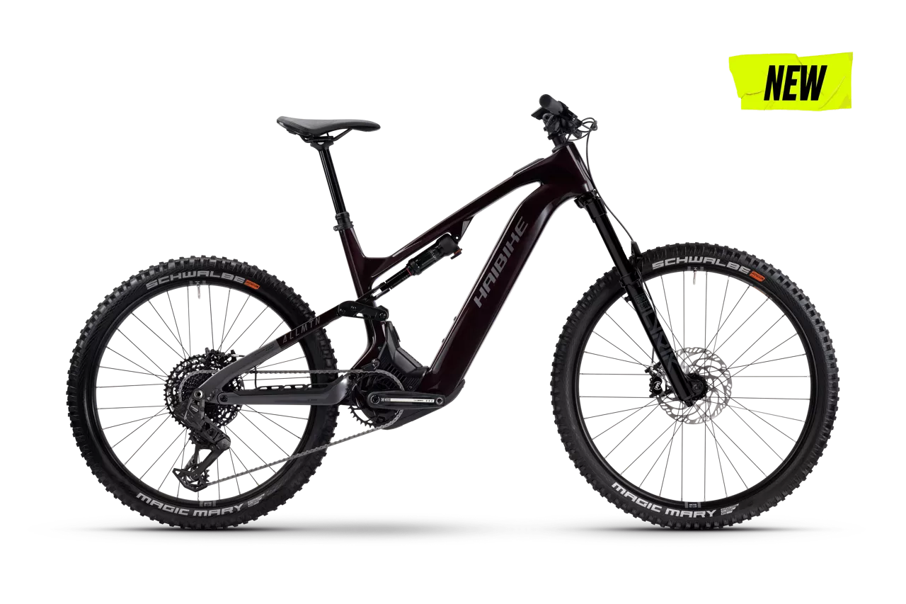HAIBIKE ALLMTN CF 9 FULL SUSPENSION eMTB BIKE 2025 GLOSSY BLACK/PLATINUM