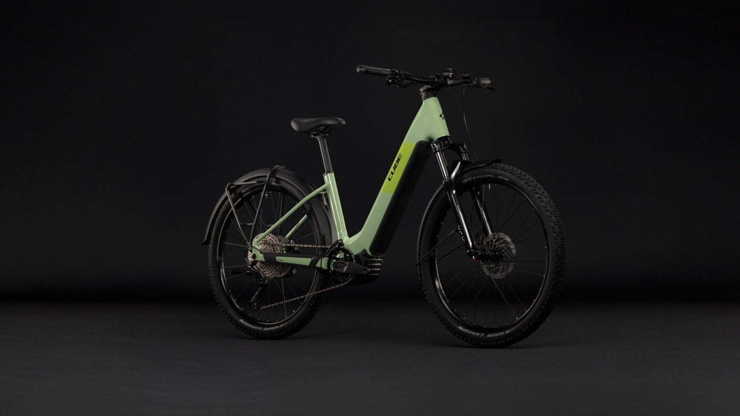 CUBE REACTION HYBRID ONE 720 FE HARDTAIL eMTB BIKE 2027 CACTUS 'N' BLACK (EASY ENTRY)