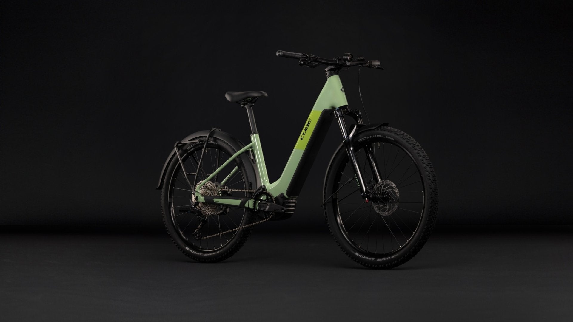 CUBE REACTION HYBRID ONE 720 FE HARDTAIL eMTB BIKE 2027 CACTUS 'N' BLACK (EASY ENTRY)