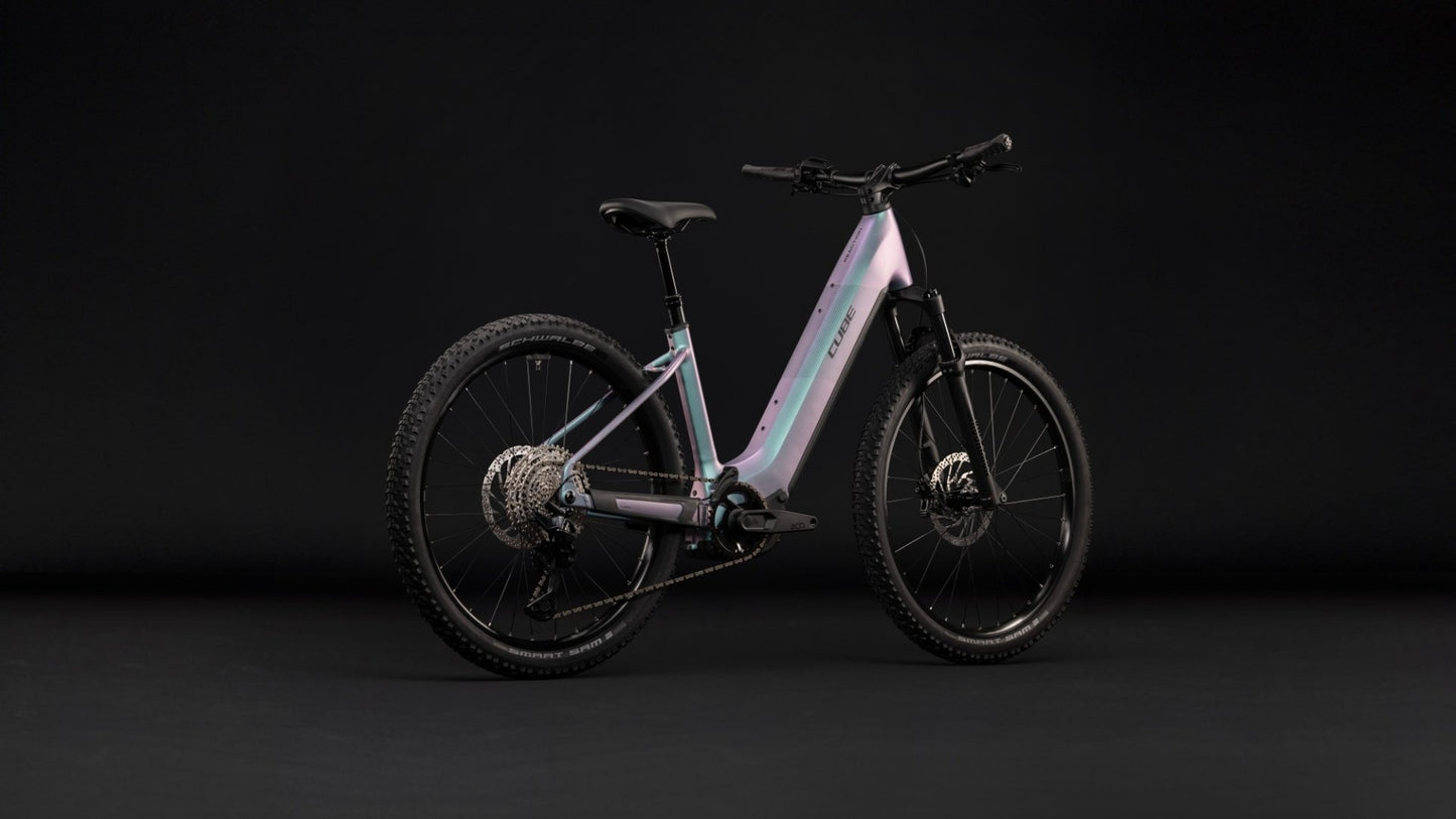 CUBE REACTION HYBRID PRO 800 HARDTAIL eMTB BIKE 2027 POLARLIGHT 'N' BLACK (EASY ENTRY)