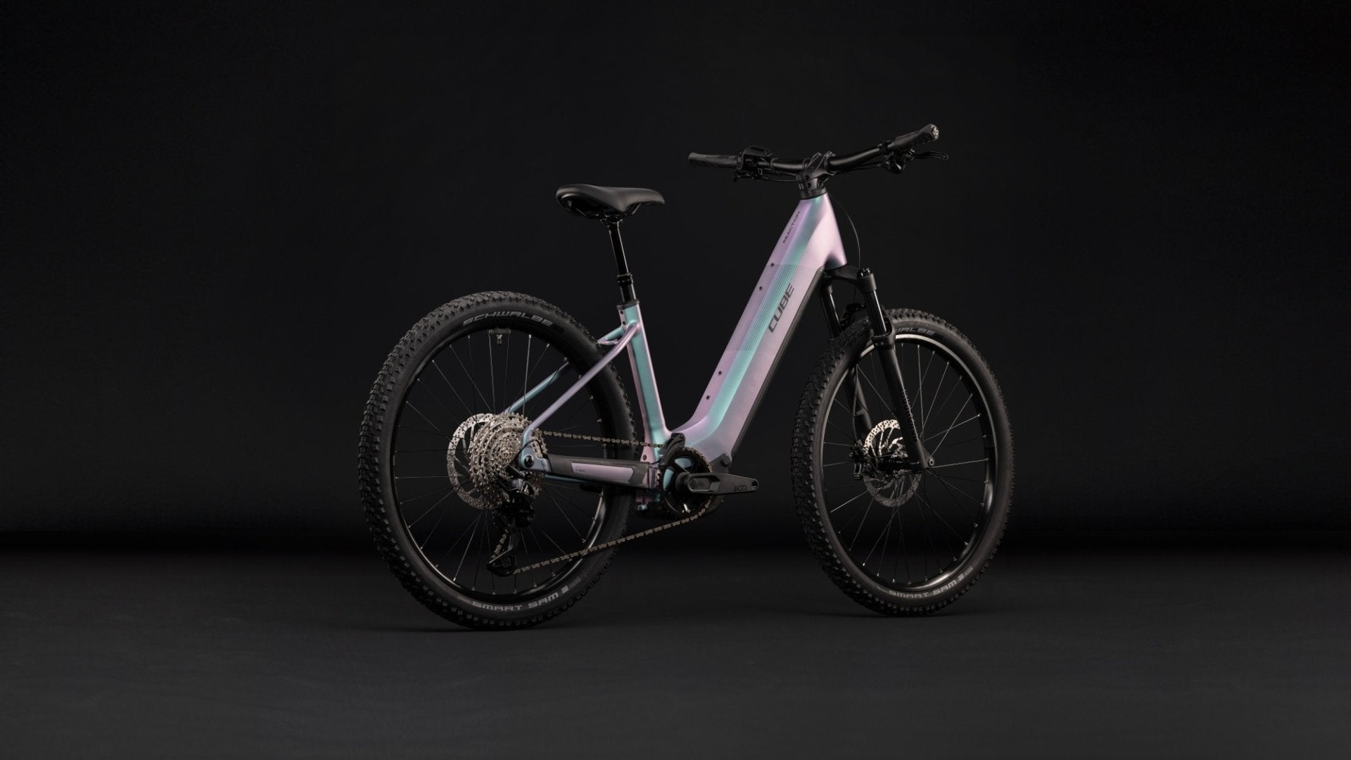 CUBE REACTION HYBRID PRO 800 HARDTAIL eMTB BIKE 2027 POLARLIGHT 'N' BLACK (EASY ENTRY)