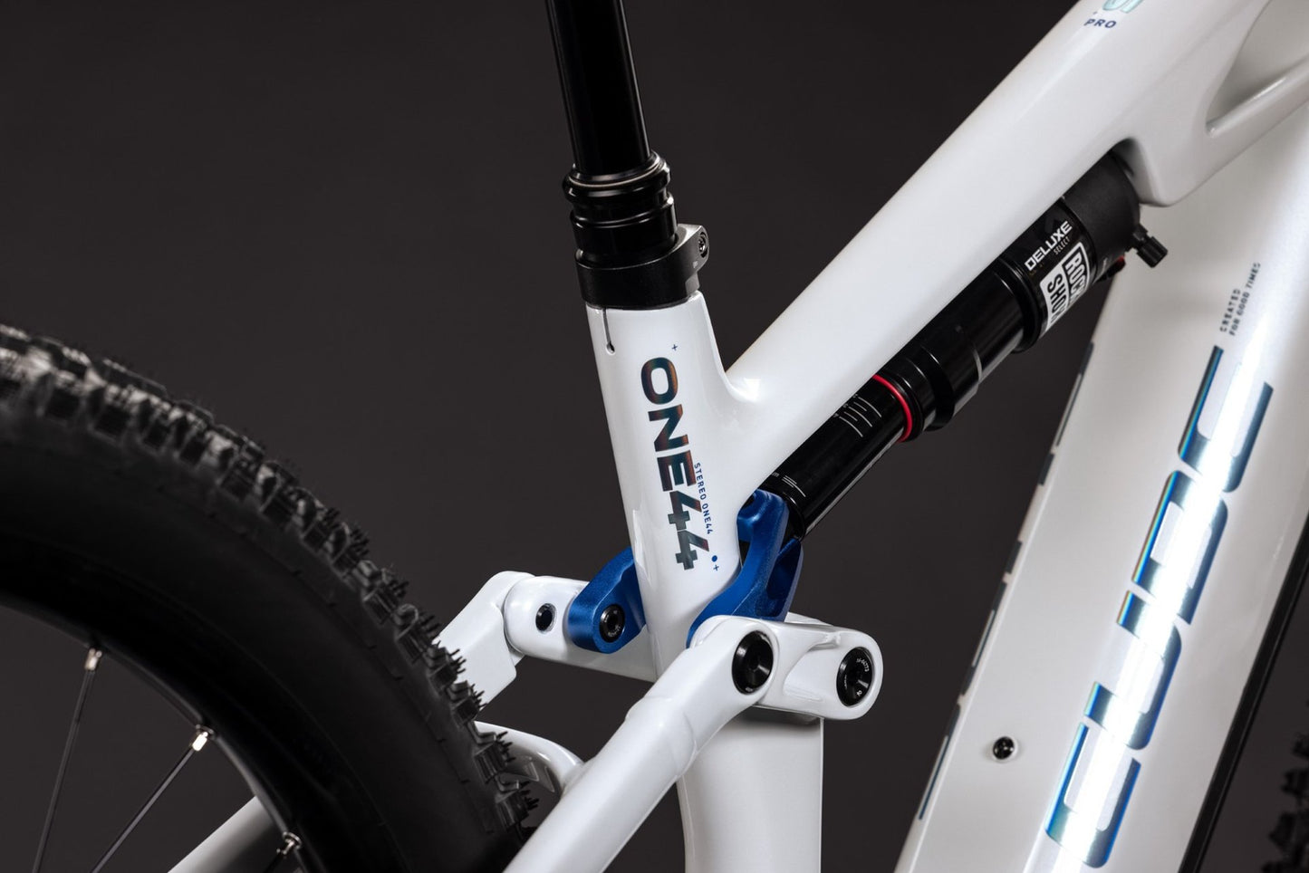 CUBE STEREO HYBRID ONE44 HPC PRO 800 eMTB BIKE 2027 METALLICWHITE 'N' BLUE