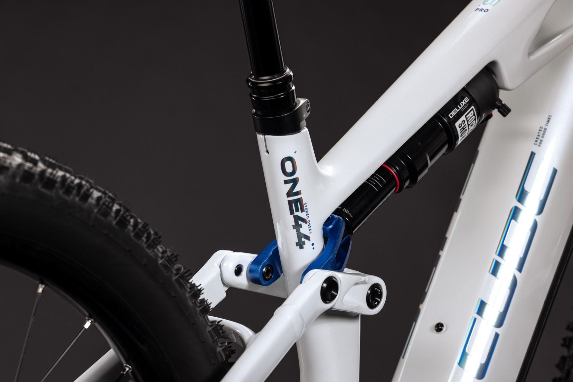 CUBE STEREO HYBRID ONE44 HPC PRO 800 eMTB BIKE 2027 METALLICWHITE 'N' BLUE