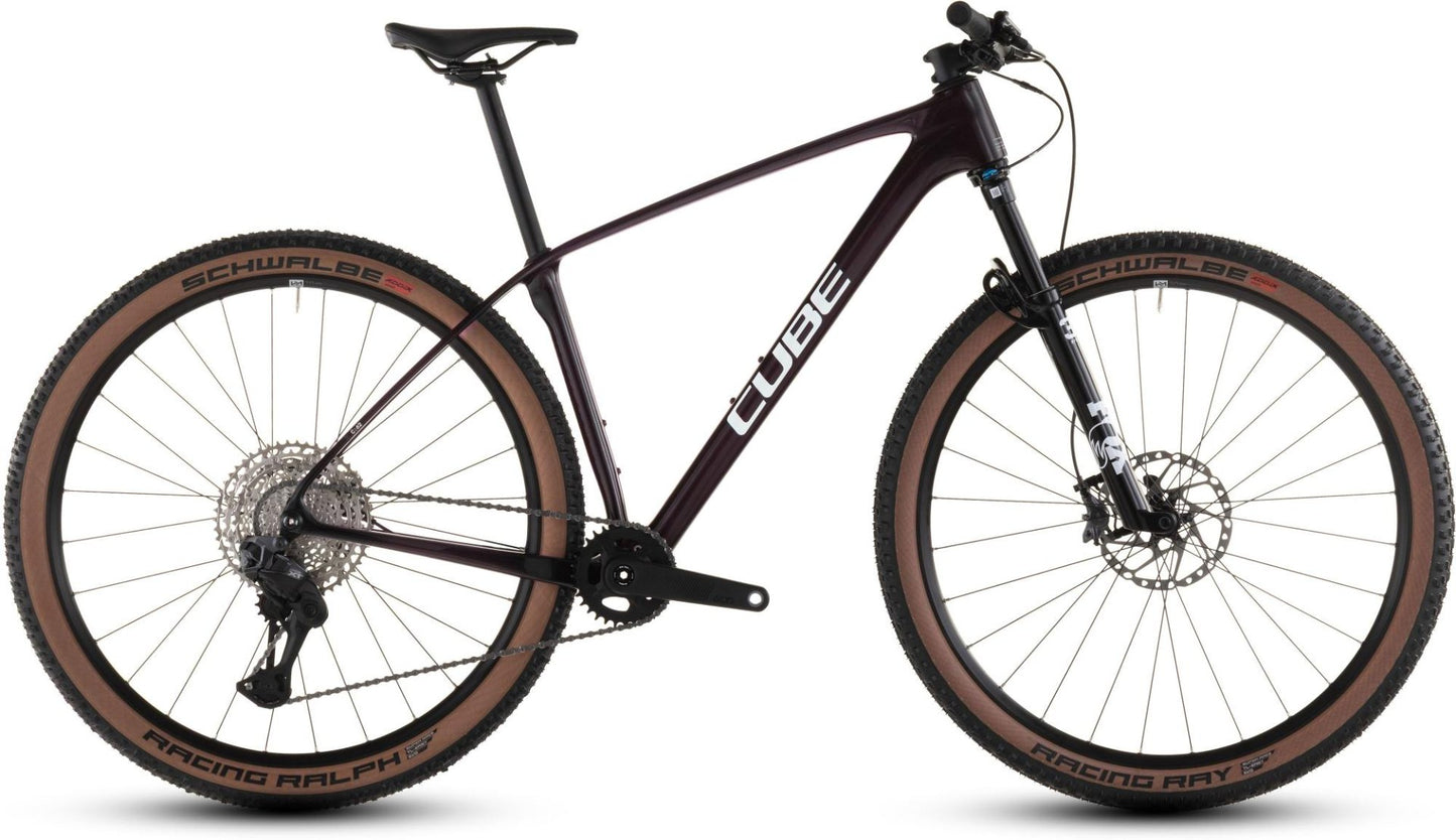 CUBE REACTION C:62 RACE HARDTAIL MTB BIKE 2026 LIQUIDRED' N 'WHITE
