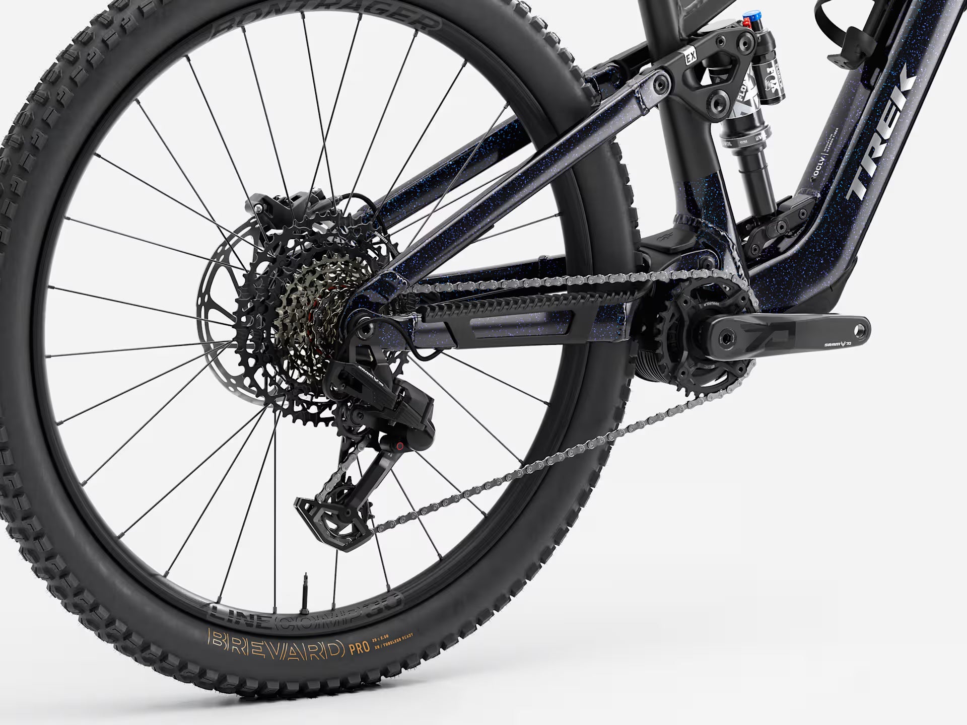 TREK FUEL+ EX 8 GEN 2 FULL SUSPENSION eMTB BIKE 2026 TREK BLACK/PURPLE FLIP