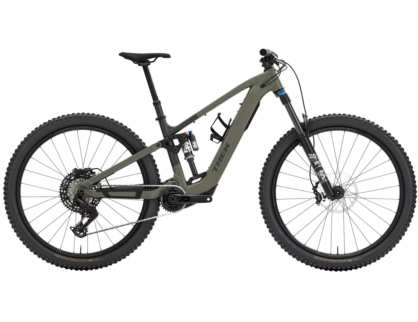 TREK FUEL+ EX 8 GEN 2 FULL SUSPENSION eMTB BIKE 2026 MATTE OLIVE GREY/TREK BLACK