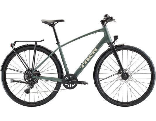 TREK FX SPORT AL EQUIPPED HYBRID BIKE 2026 KESWICK GREEN/LICHEN GREEN SPLATTER