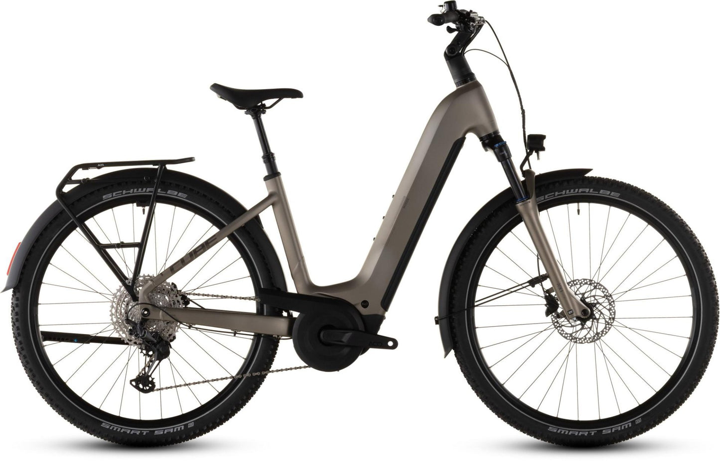 CUBE NURIDE HYBRID PRO 800 EASY ENTRY eTREKKING BIKE 2026 FLASHSTONE' N 'CHROME
