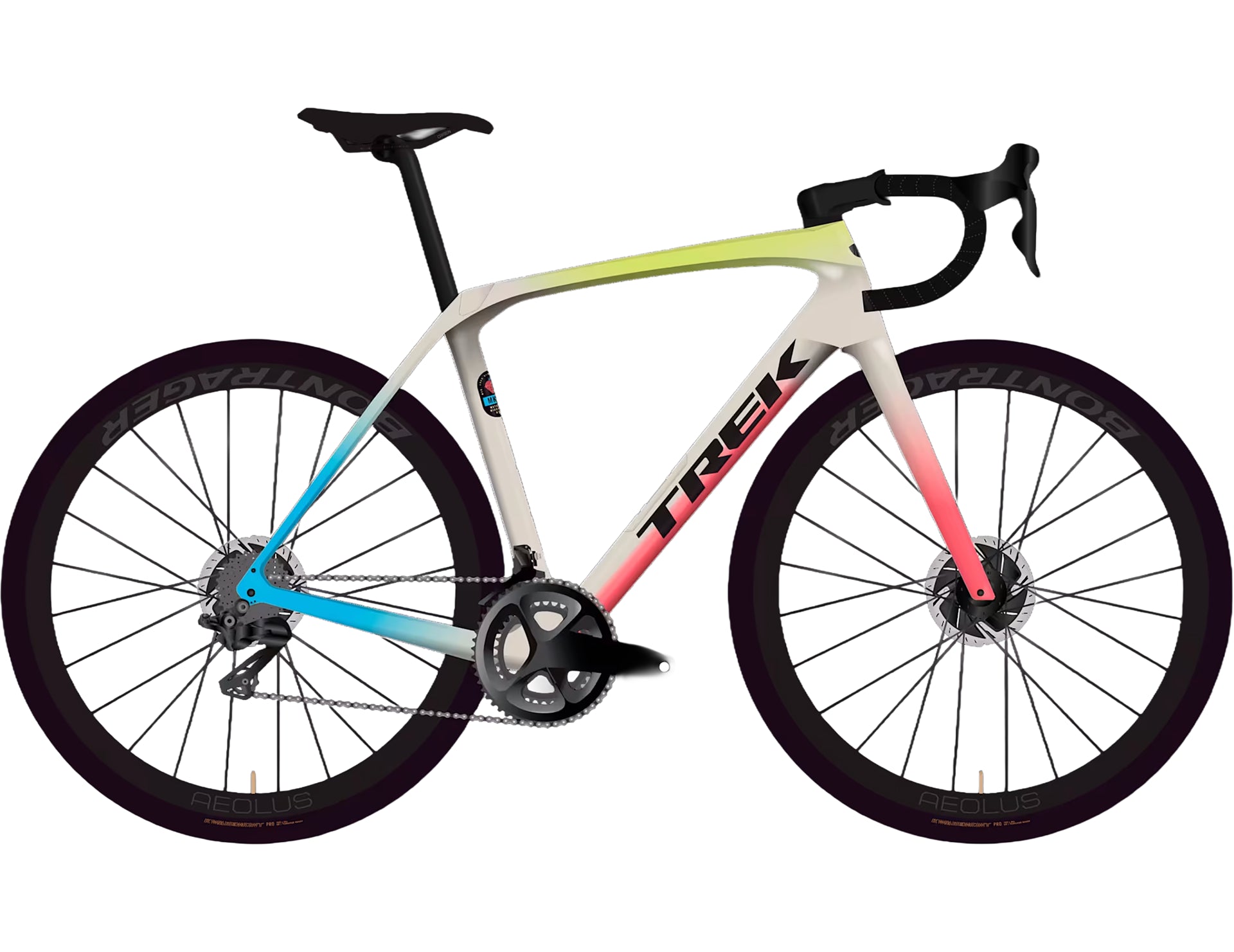 TREK DOMANE SL 6 GEN 4 ROAD BIKE 2026 ERA WHITE/GLOWSTICK/CORAL FADE