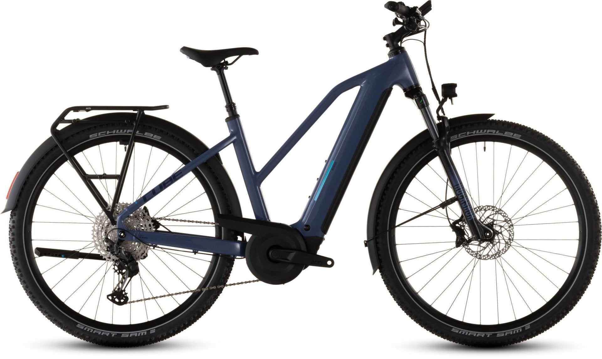 CUBE NURIDE HYBRID EXC 800 TRAPEZE eTREKKING BIKE 2026 JEANSBLUE' N 'BLUE