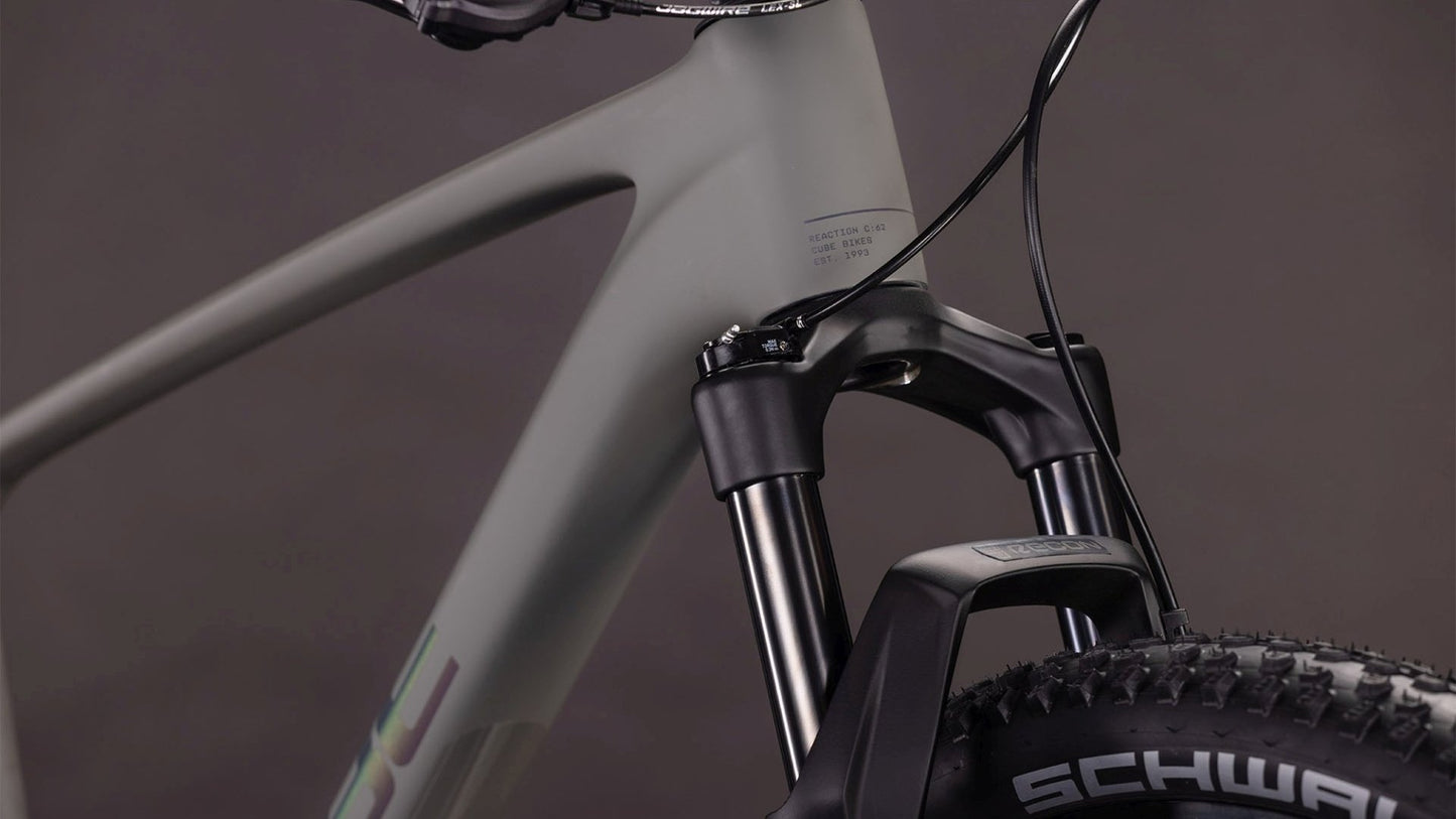 CUBE REACTION C:62 ONE HARDTAIL MTB BIKE 2026 OLDGREY' N 'BLACK