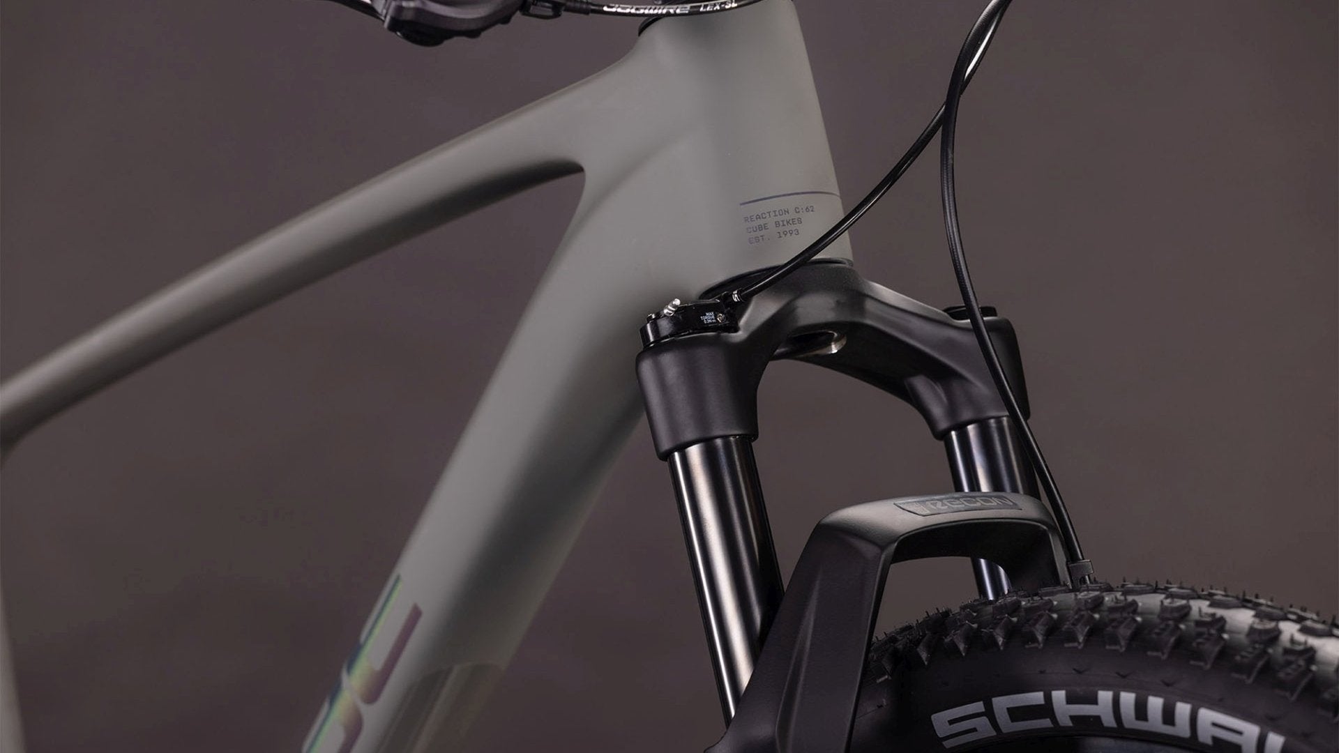 CUBE REACTION C:62 ONE HARDTAIL MTB BIKE 2026 OLDGREY' N 'BLACK