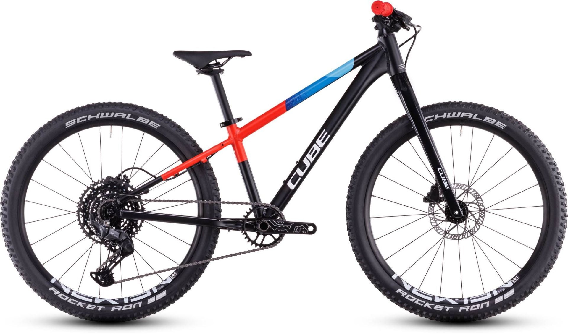 CUBE REACTION 240 PRO KID'S MTB BIKE 2026 BLACK' N 'BLUE' N 'RED