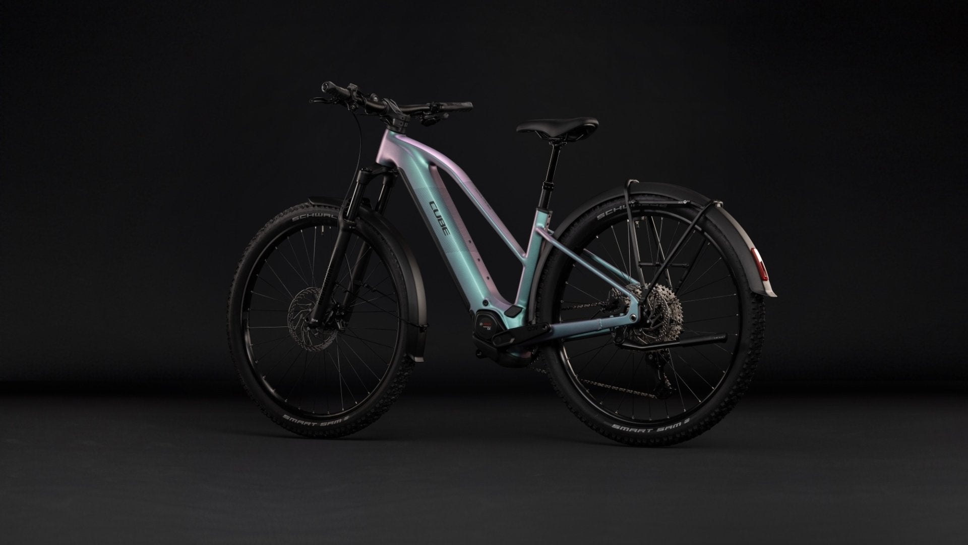 CUBE REACTION HYBRID PRO 800 FE HARDTAIL eMTB BIKE 2027 POLARLIGHT 'N' BLACK (TRAPEZE)
