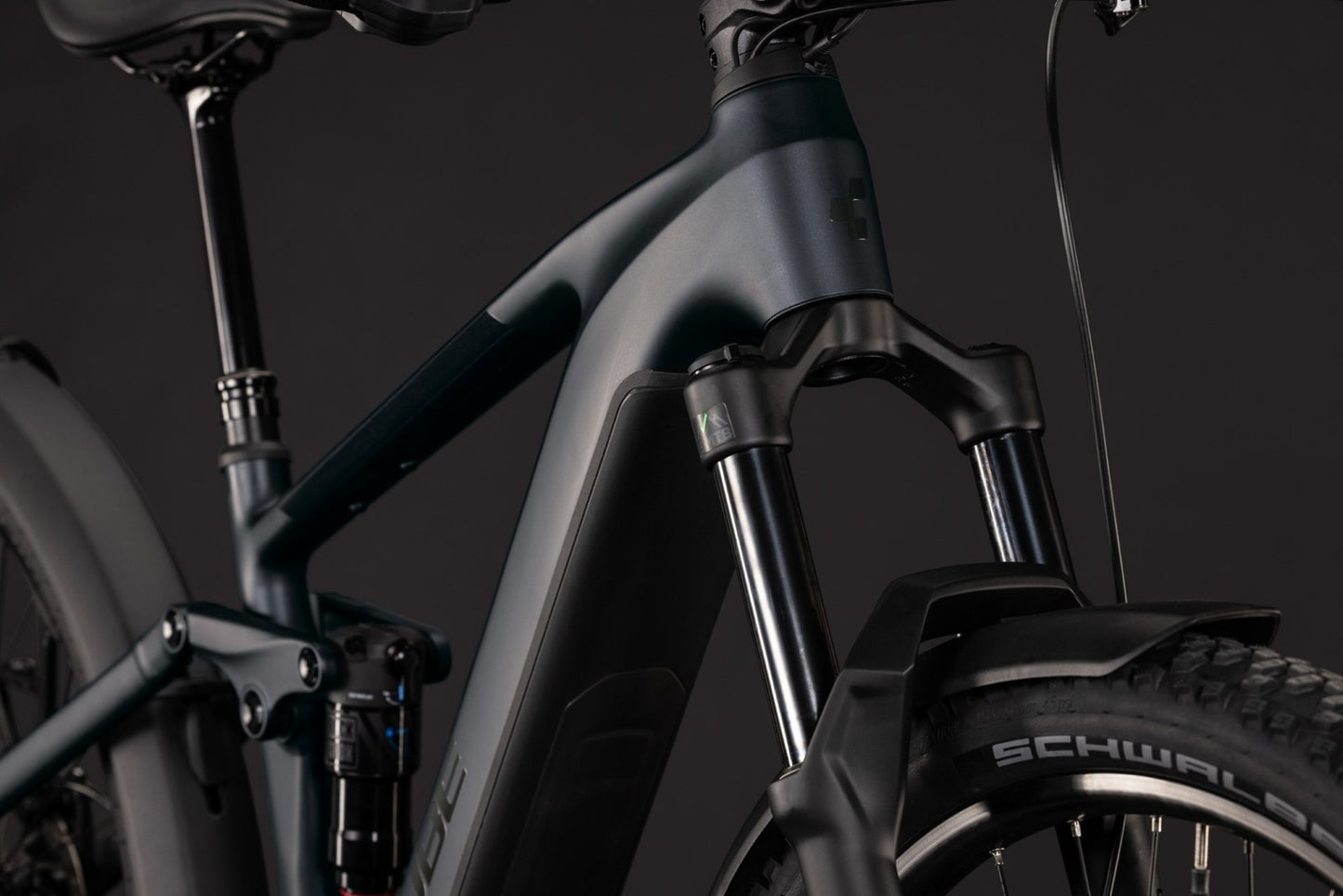 CUBE STEREO HYBRID ONE44 ELECTRIC MTB BIKE 2027 COAL 'N' BLACK