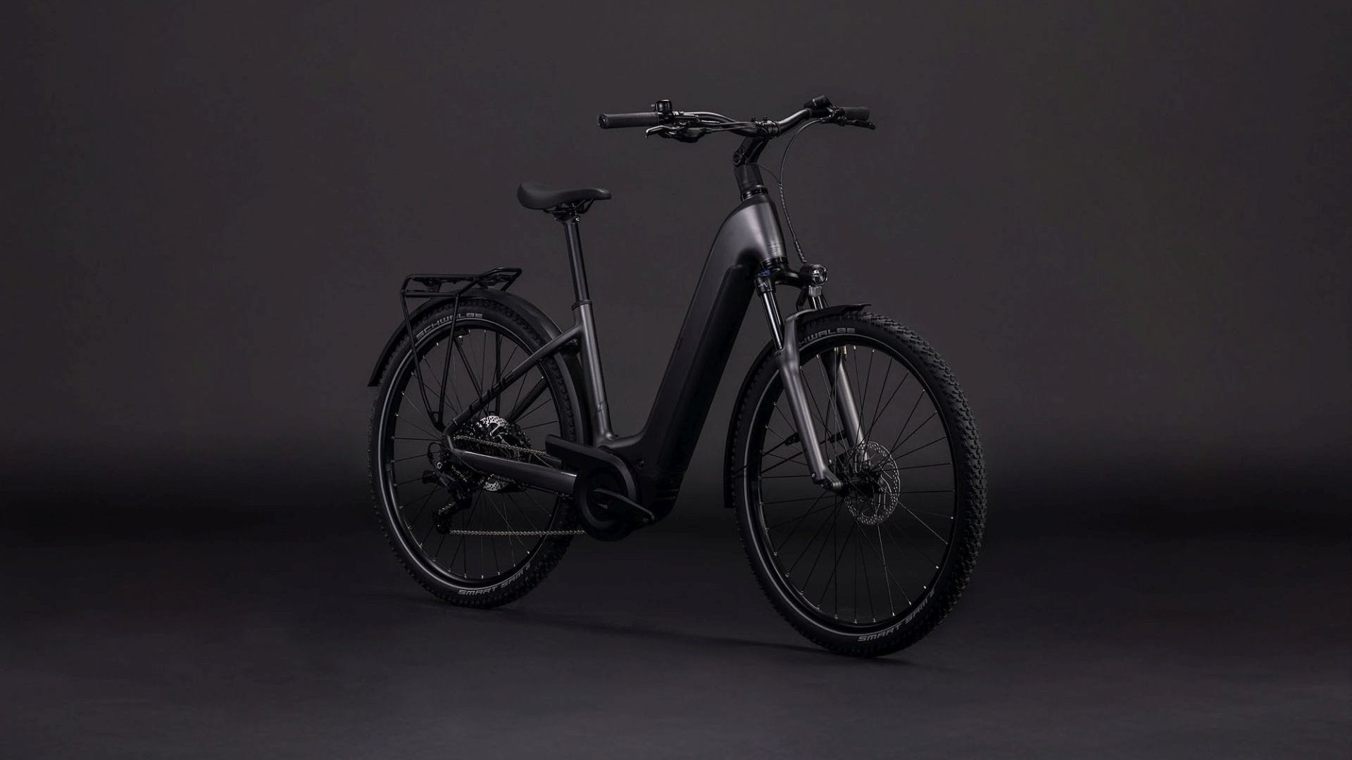 CUBE NURIDE HYBRID PERFORMANCE 600 EASY ENTRY eTREKKING BIKE 2026 SLABGREY' N 'BLACK