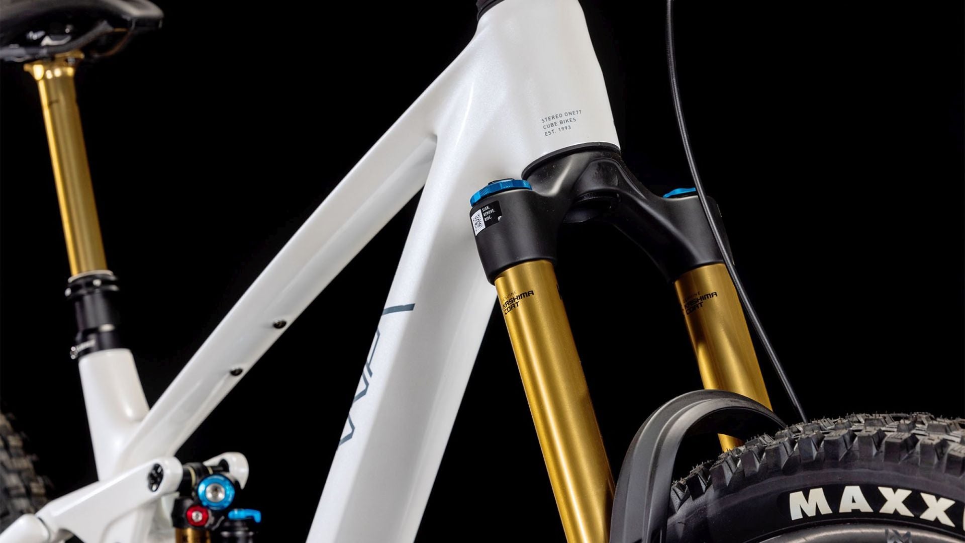 CUBE STEREO HYBRID ONE77 C:68X SLT 29 MTB BIKE 2025 METALLICWHITE' N 'GREY