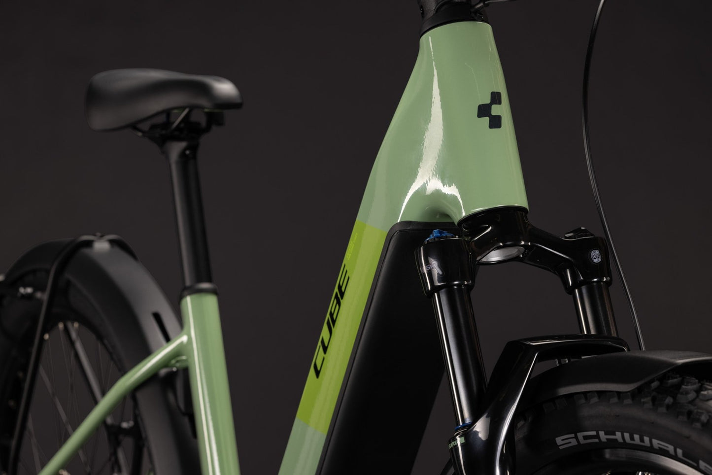 CUBE REACTION HYBRID ONE 720 FE HARDTAIL eMTB BIKE 2027 CACTUS 'N' BLACK (EASY ENTRY)