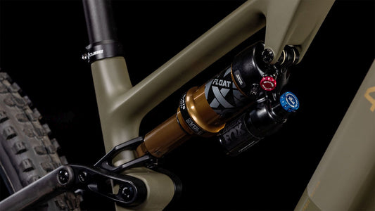 CUBE AMS HYBRID ONE44 C:68X SUPER TM 400X E-MTB BIKE 2024 DUSTYOLIVE 'N' GOLD