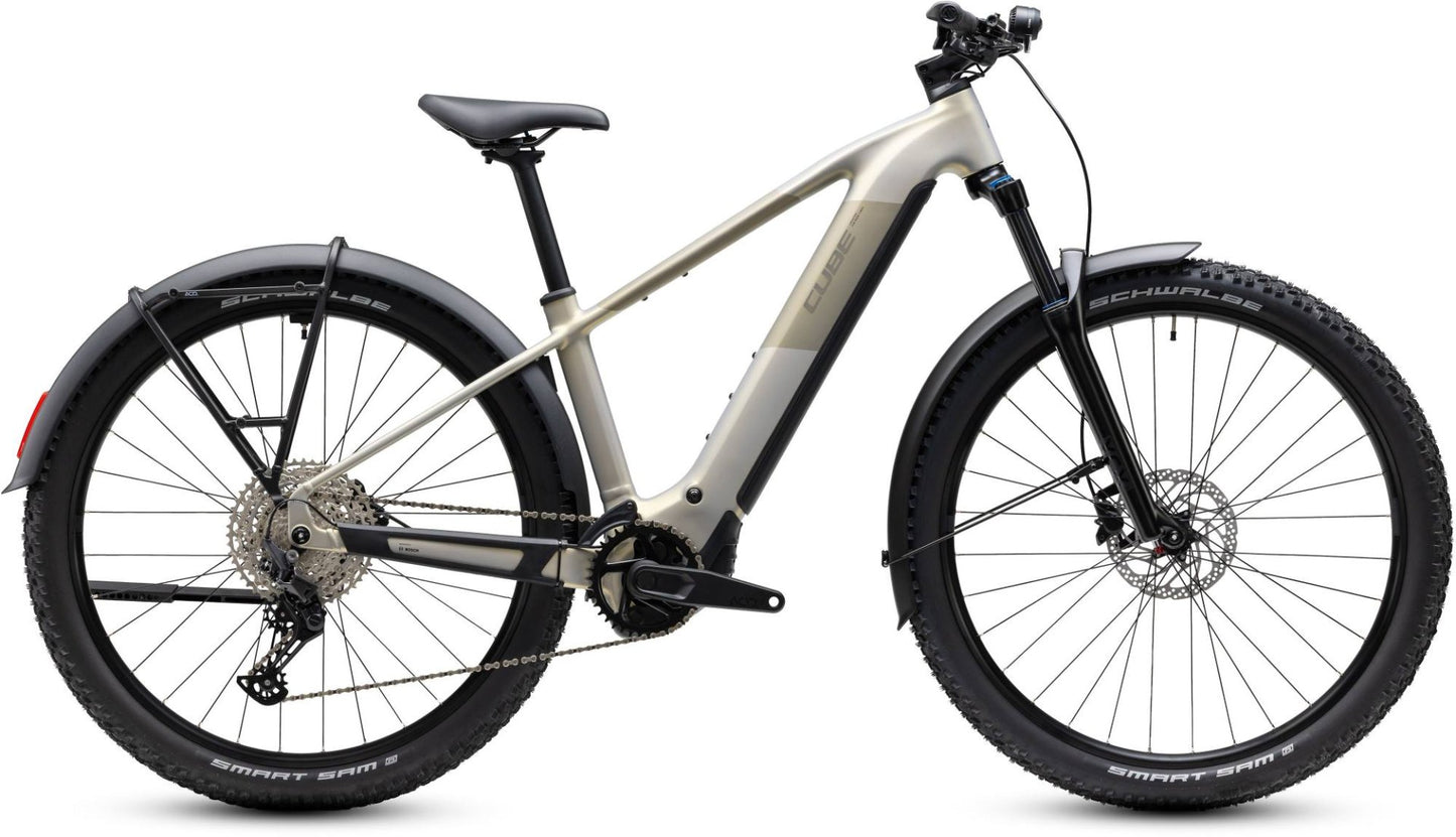 CUBE REACTION HYBRID ONE 720 FE HARDTAIL eMTB BIKE 2027 PEARLSILVER 'N' CHROME