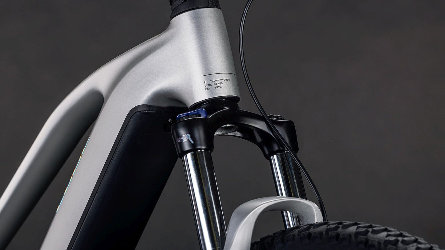 CUBE REACTION HYBRID ONE 600 TRAPEZE eMTB BIKE 2026 SLEEKGREY' N 'PRISM