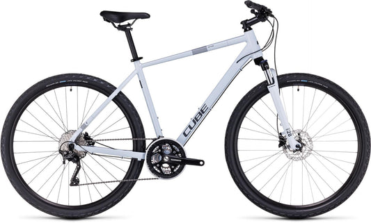 CUBE NATURE PRO HYBRID BIKE 2023 FROSTWHITE 'N' GREY **CHIPPED**