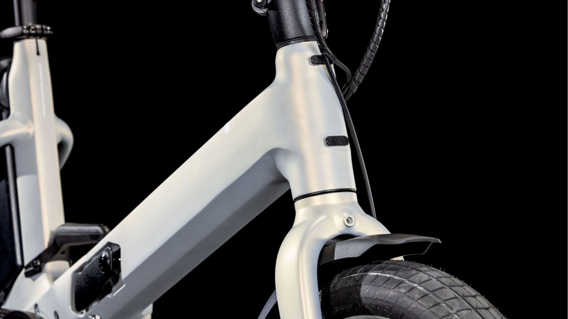 CUBE FOLD HYBRID COMFORT 500 eBIKE 2025 PEARLYSILVER´ N ´WHITE