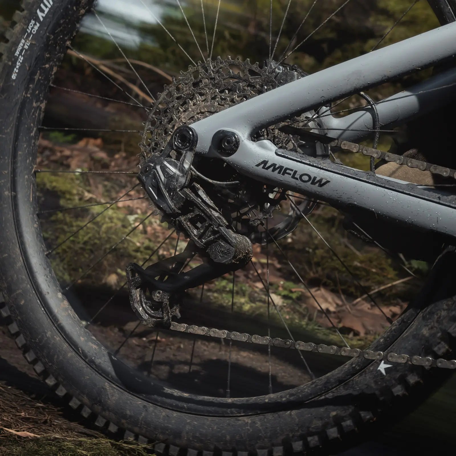 AMFLOW PR CARBON PRO 800Wh FULL SUSPENSION eMTB BIKE 2027 BASALT-GREY