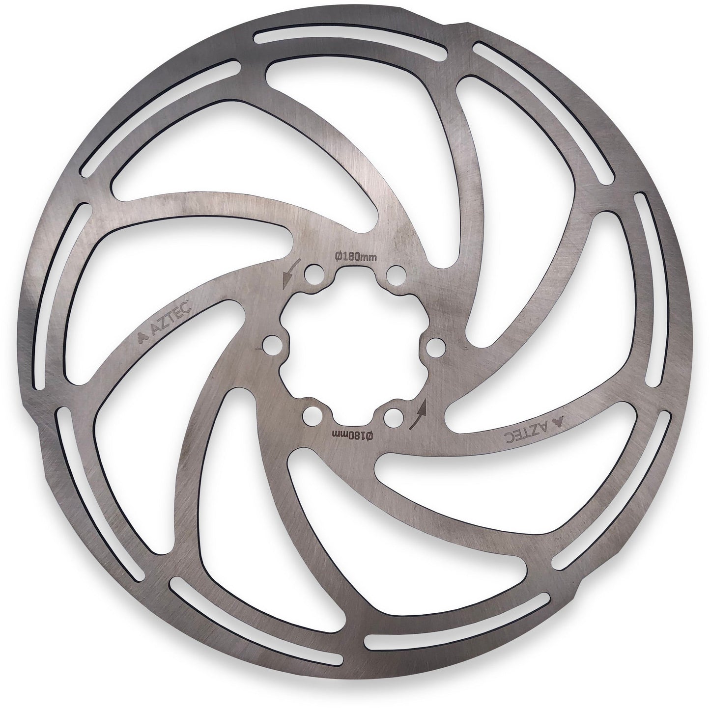 AZTEC FIXED STAINLESS STEEL 6 BOLT DISC ROTOR 180mm