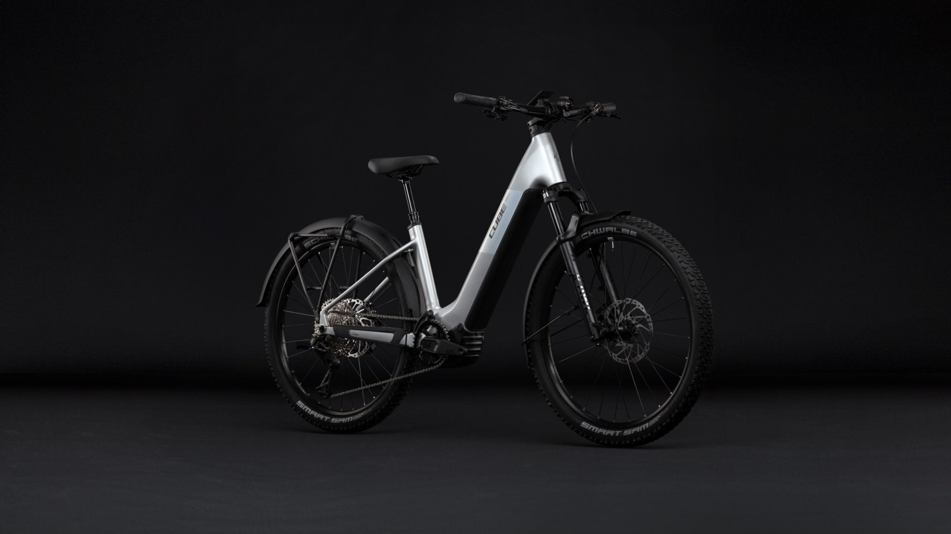 CUBE REACTION HYBRID SLX 800 FE HARDTAIL eMTB BIKE 2027 PLATINUM 'N' REFLEX (EASY ENTRY)
