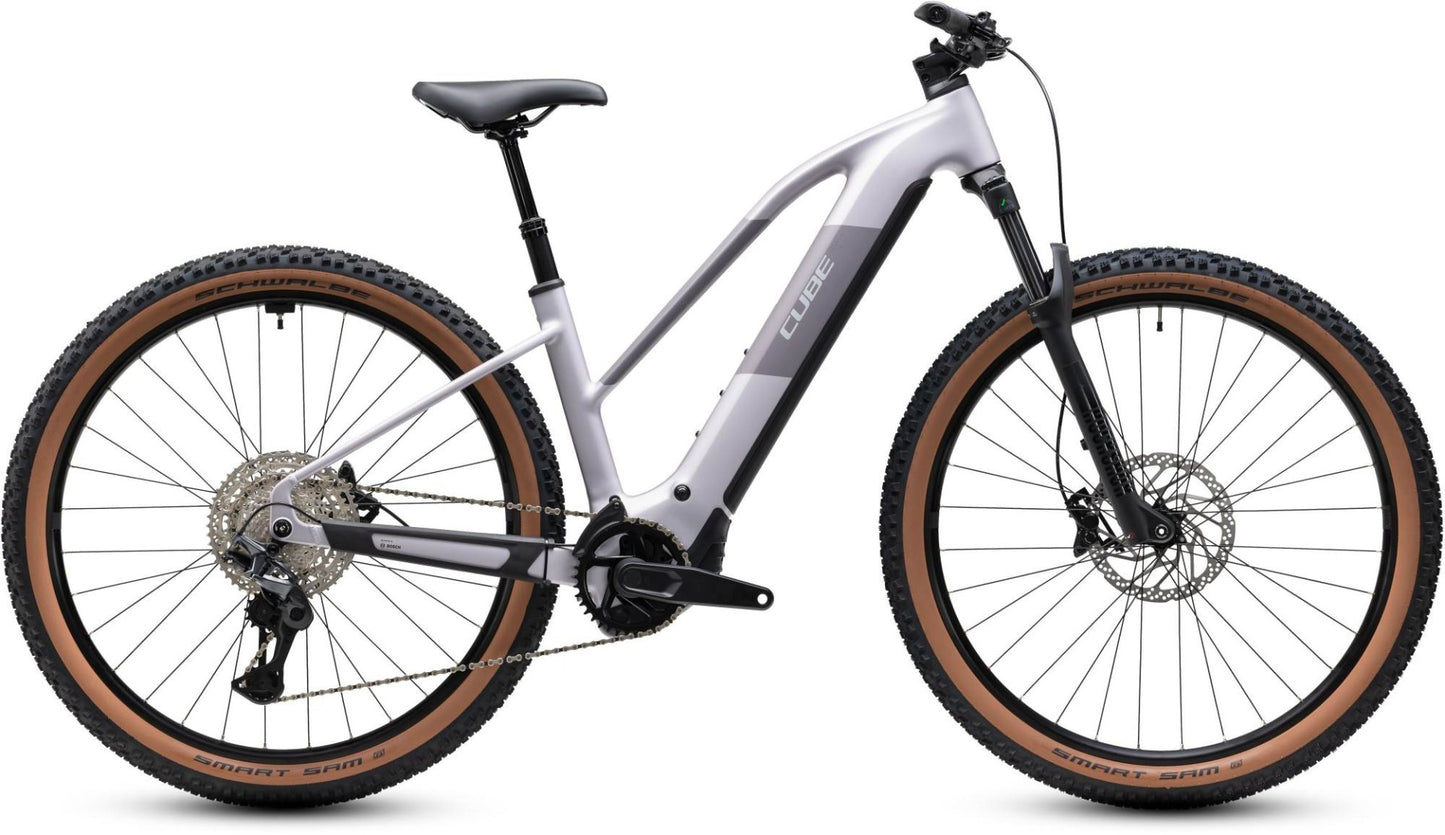 CUBE REACTION HYBRID PRO 800 HARDTAIL eMTB BIKE 2027 LILACBREEZE 'N' PRIZM (TRAPEZE)