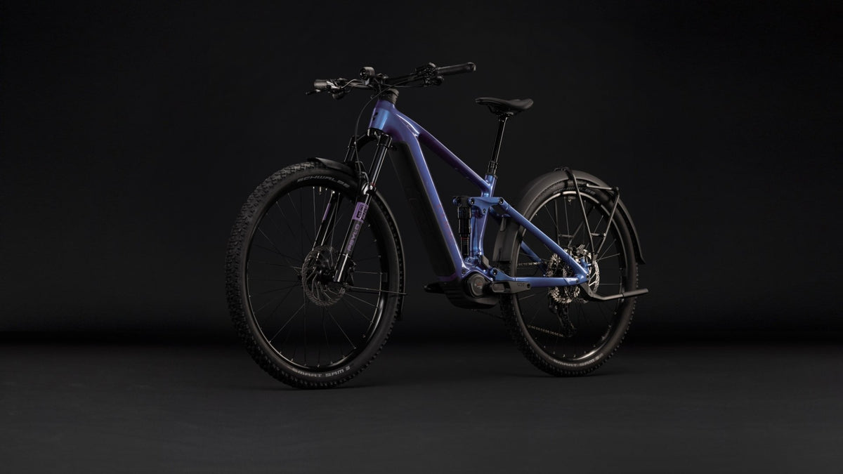 CUBE STEREO HYBRID ONE44 PRO 800 FE eMTB BIKE 2027 BLUEIRIS 'N' PURPLE