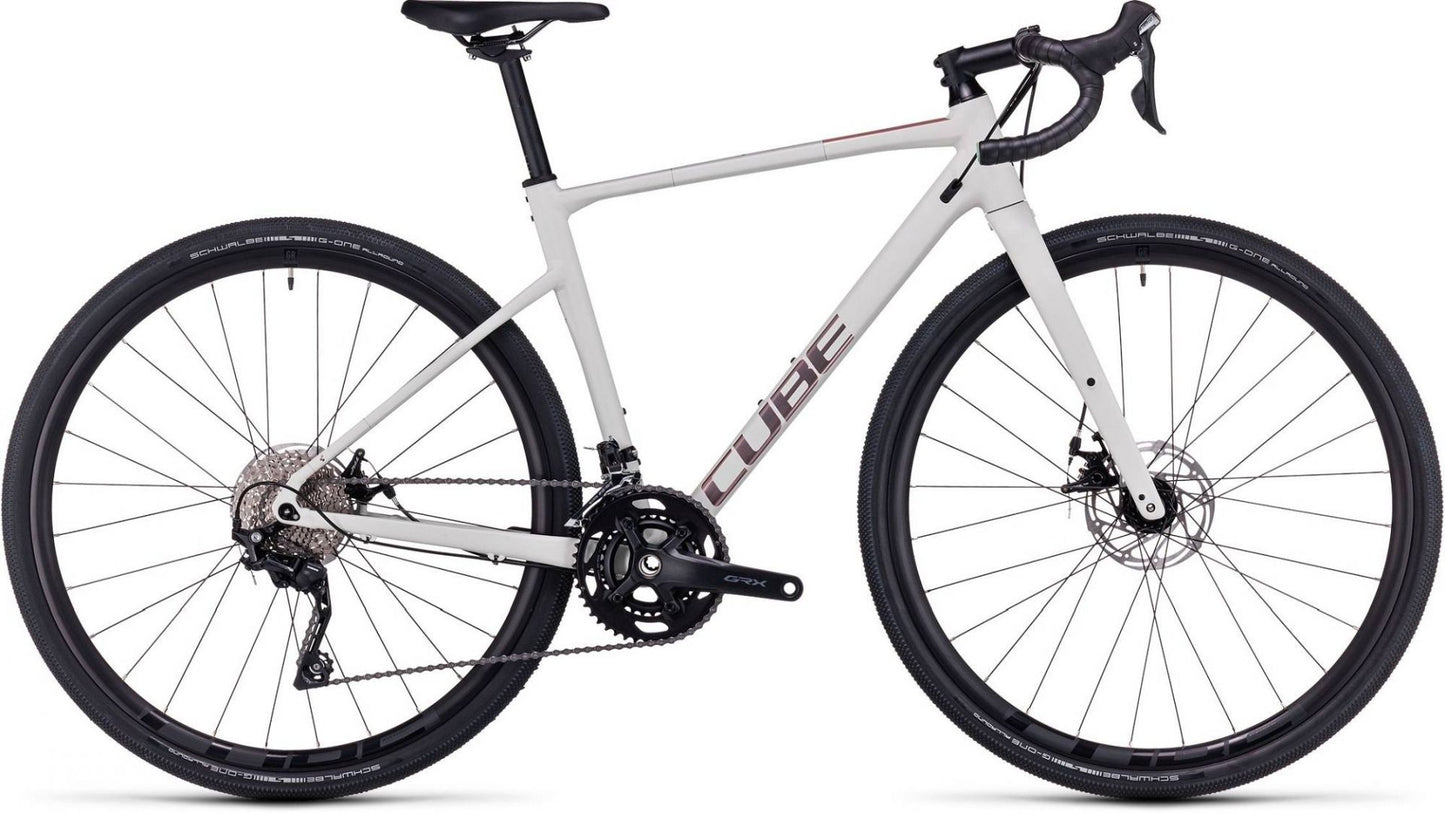 CUBE NUROAD WS GRAVEL BIKE 2023 - LIGHTGREY 'N' ROSE