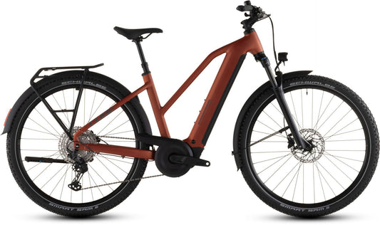 CUBE NURIDE HYBRID PRO 600 TRAPEZE eTREKKING BIKE 2026 CHILLI' N 'BLACK
