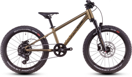 CUBE REACTION 200 TM KID'S MTB BIKE 2026 GOLDENLIME' N 'BLACK