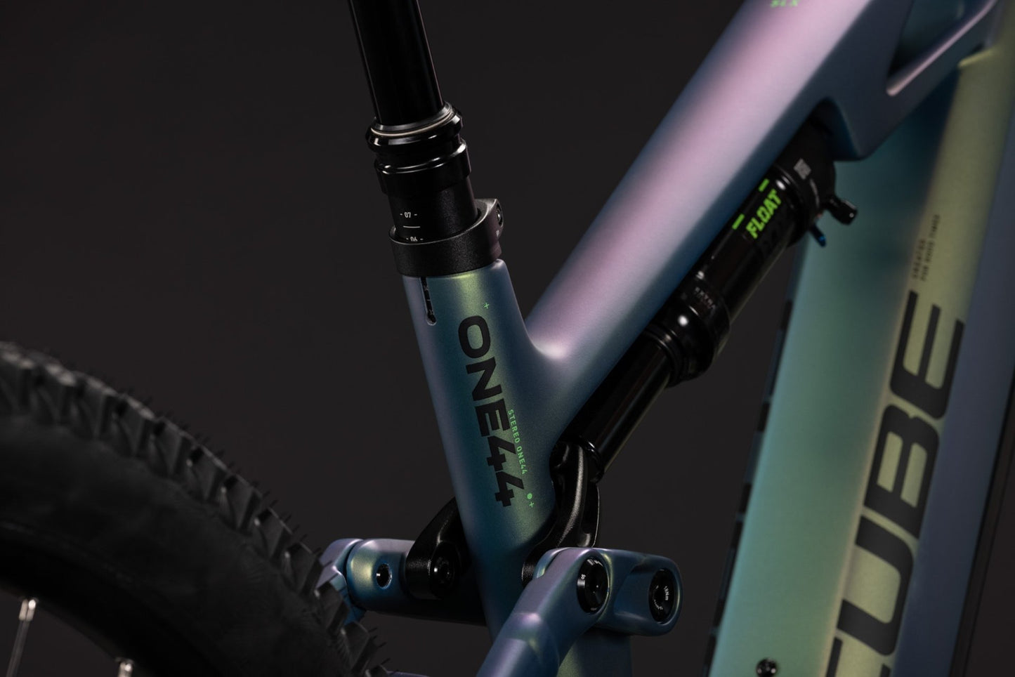 CUBE STEREO HYBRID ONE44 HPC SLX 800 eMTB BIKE 2027 JUNGALI 'N' BLACK