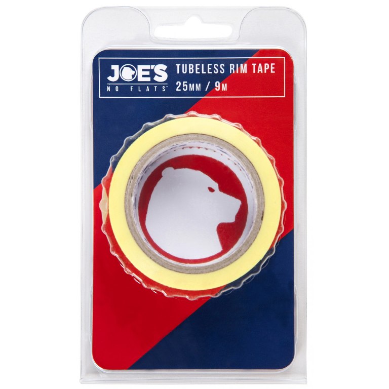 JOE'S NO FLATS YELLOW TUBELESS RIM TAPE 25mm x 9m