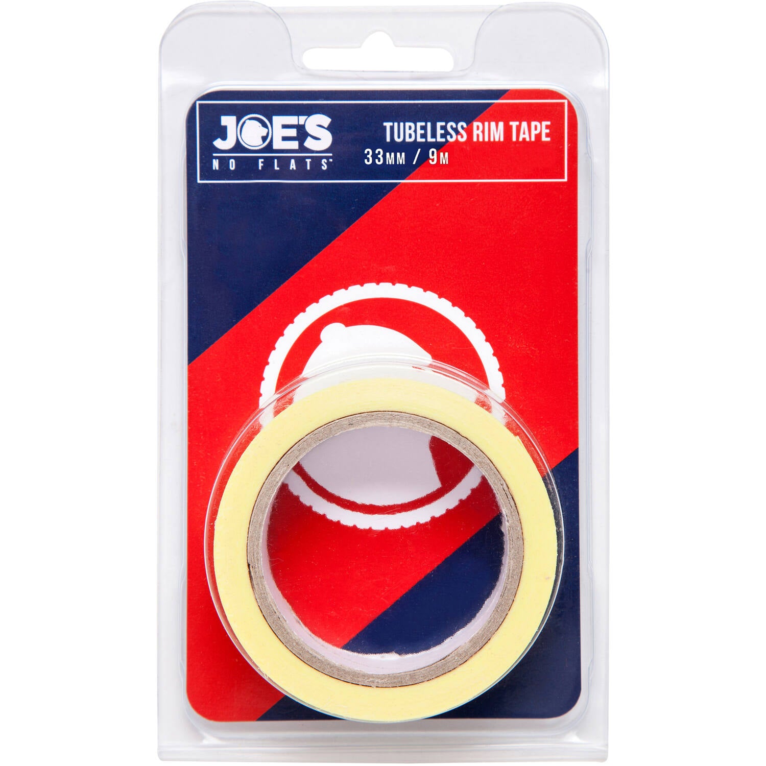 JOE'S NO FLATS YELLOW TUBELESS RIM TAPE 33mm x 9m