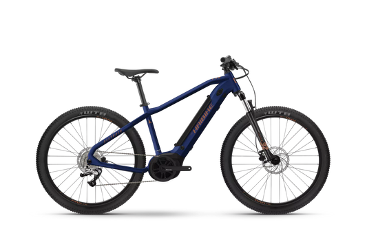 HAIBIKE ALLTRACK 4 HARDTAIL eMTB BIKE 2025 GLOSS COOL BLUE/LEATHER