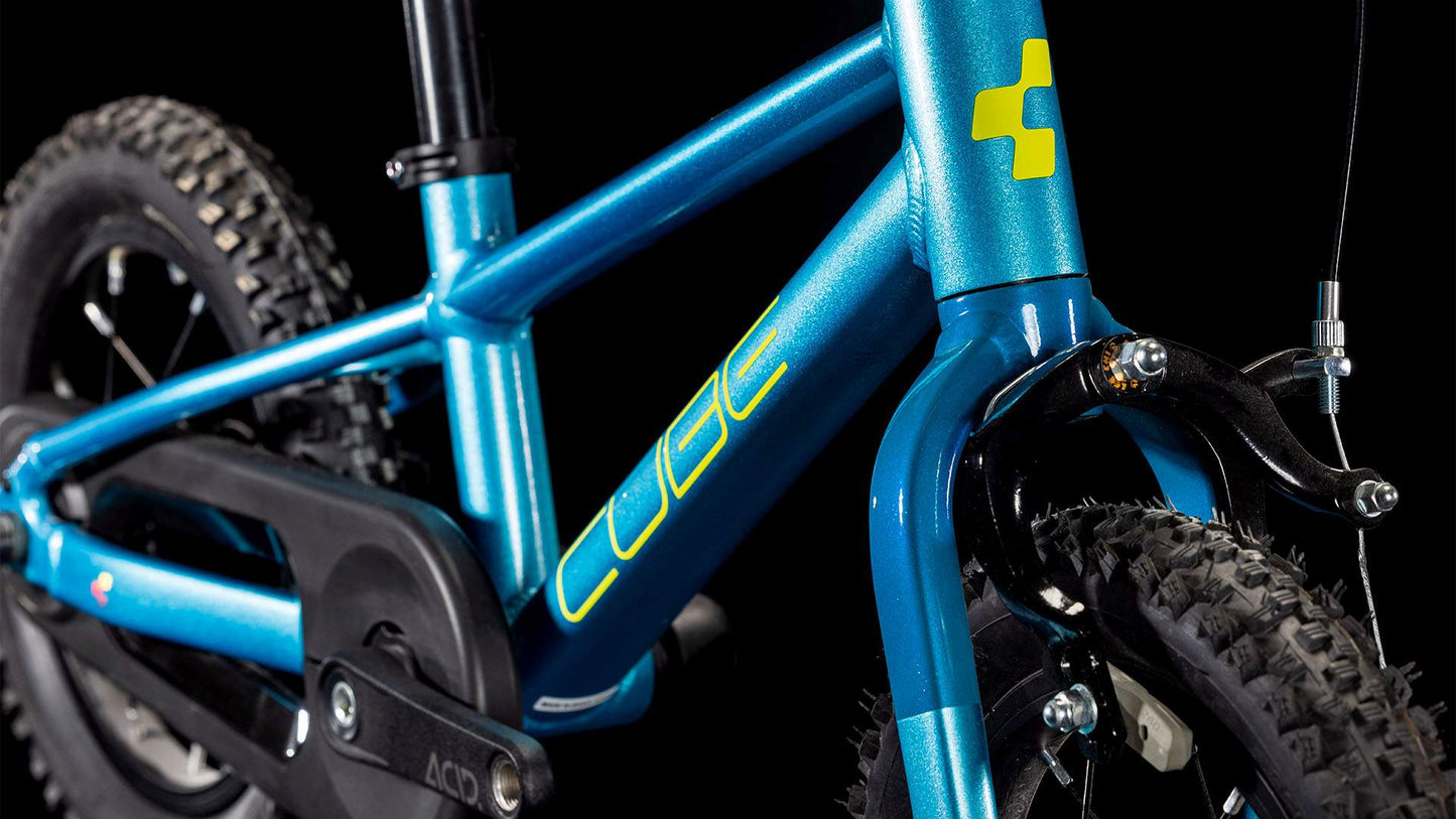 CUBE NUMOVE 120 RT KID'S MTB BIKE 2025 BLUE' N 'LIME