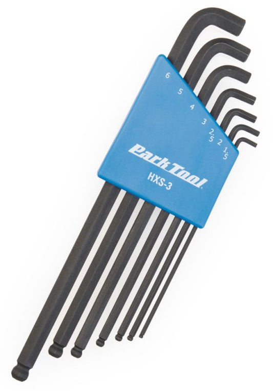 PARK TOOL HXS-3 STUBBY HEX WRENCH SET