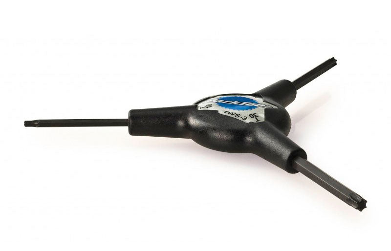 PARK TOOL TWS-3 TORX COMPATIBLE THREE-WAY WRENCH T10/T25/T30