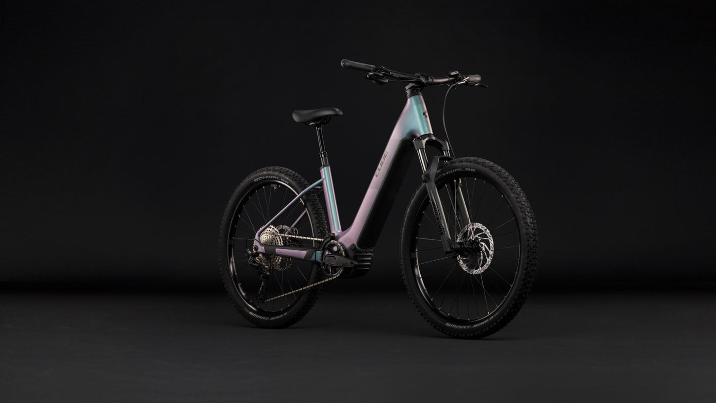 CUBE REACTION HYBRID PRO 800 HARDTAIL eMTB BIKE 2027 POLARLIGHT 'N' BLACK (EASY ENTRY)