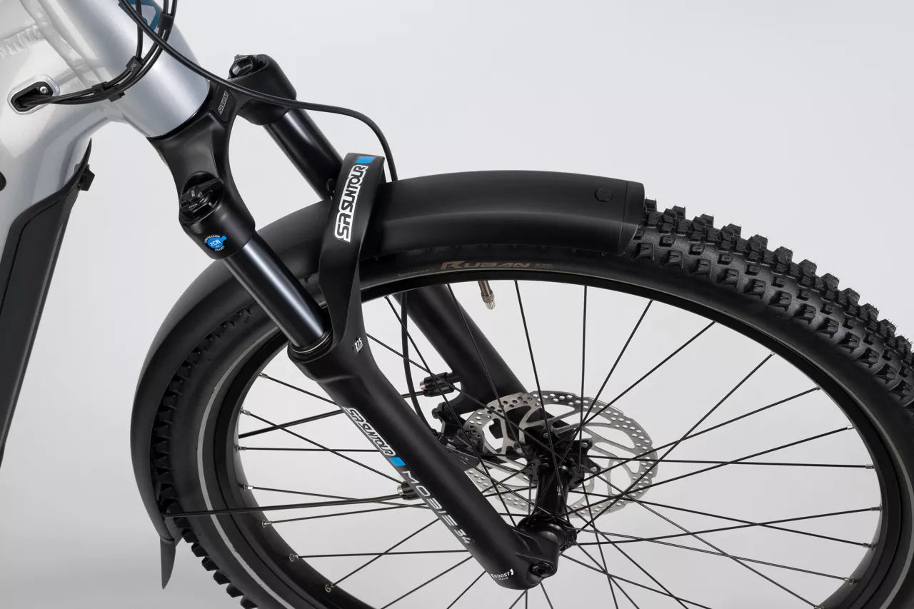 HAIBIKE TREKKING 7 LOW HARDTAIL eMTB BIKE 2025 GLOSS SOFT GREY/RED/BLUE