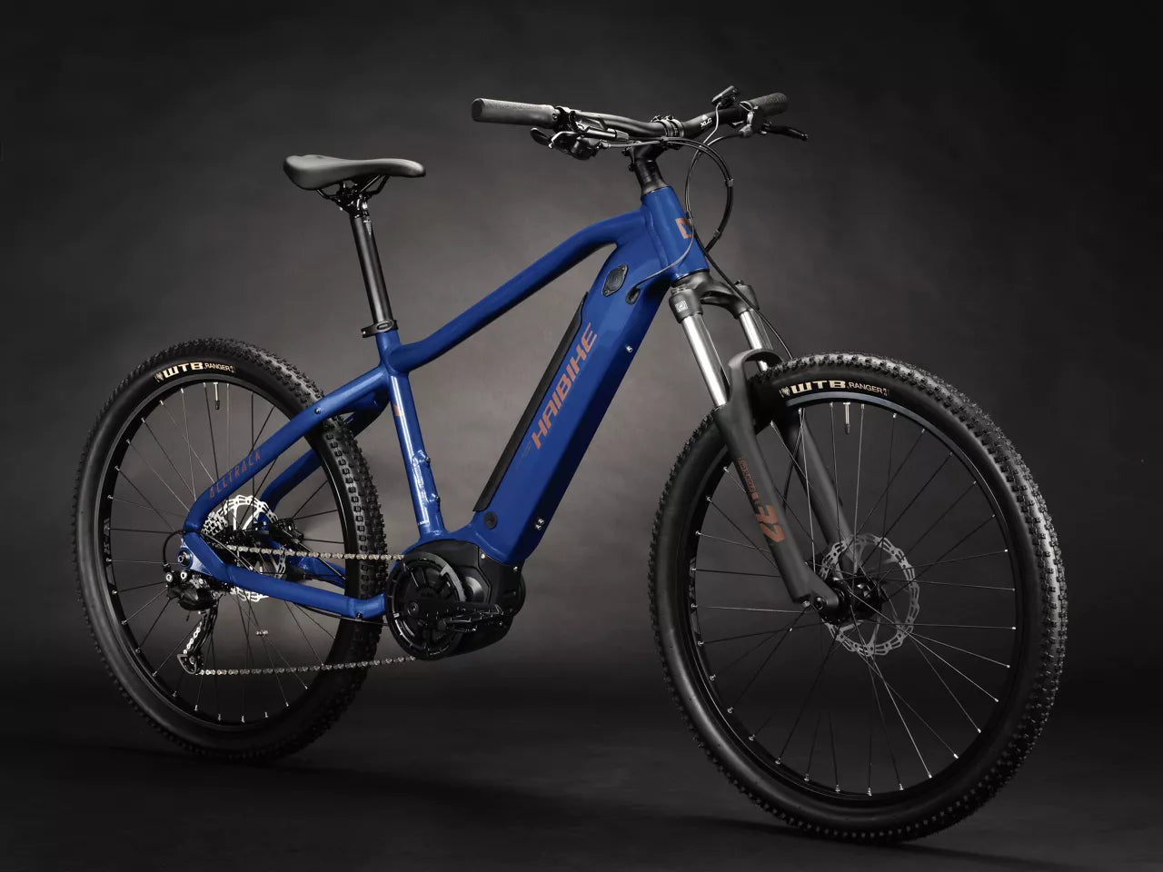 HAIBIKE ALLTRACK 4 HARDTAIL eMTB BIKE 2025 GLOSS COOL BLUE/LEATHER